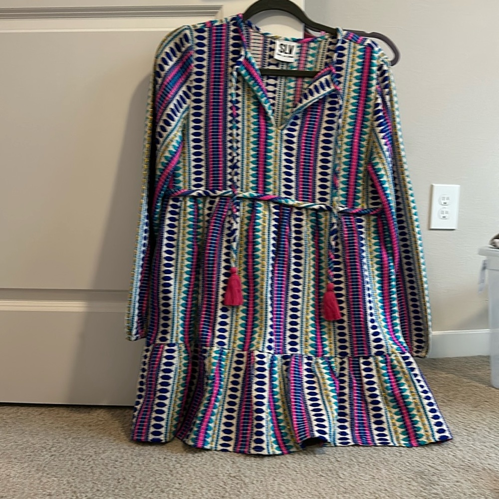 SLV colorful mini dress size small